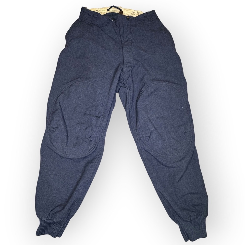 Vintage 1950's LW Foster Type F-1A Inner Flying Trousers Blue Military Pants